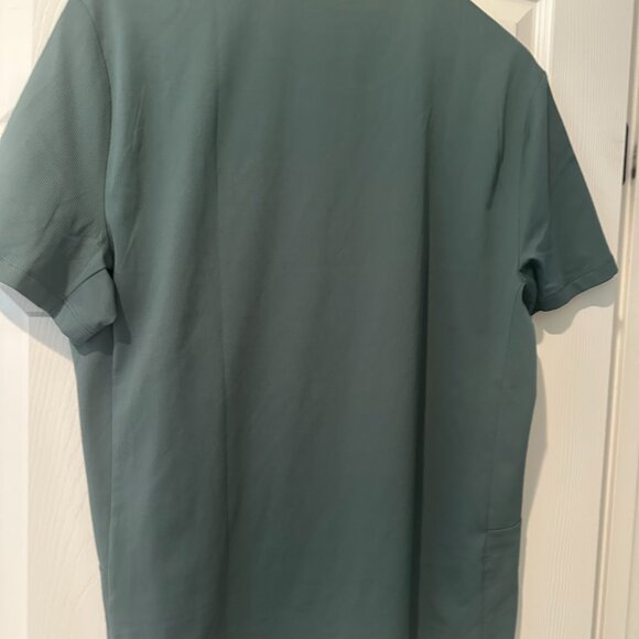 NoBull Men's Deltapeak Micro Textured Tee - Balsam / L - Picture 3 of 5